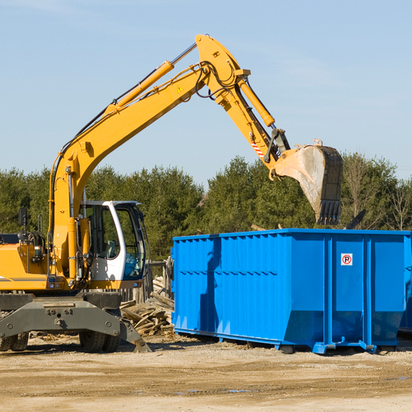 are there any restrictions on where a residential dumpster can be placed in Succasunna NJ